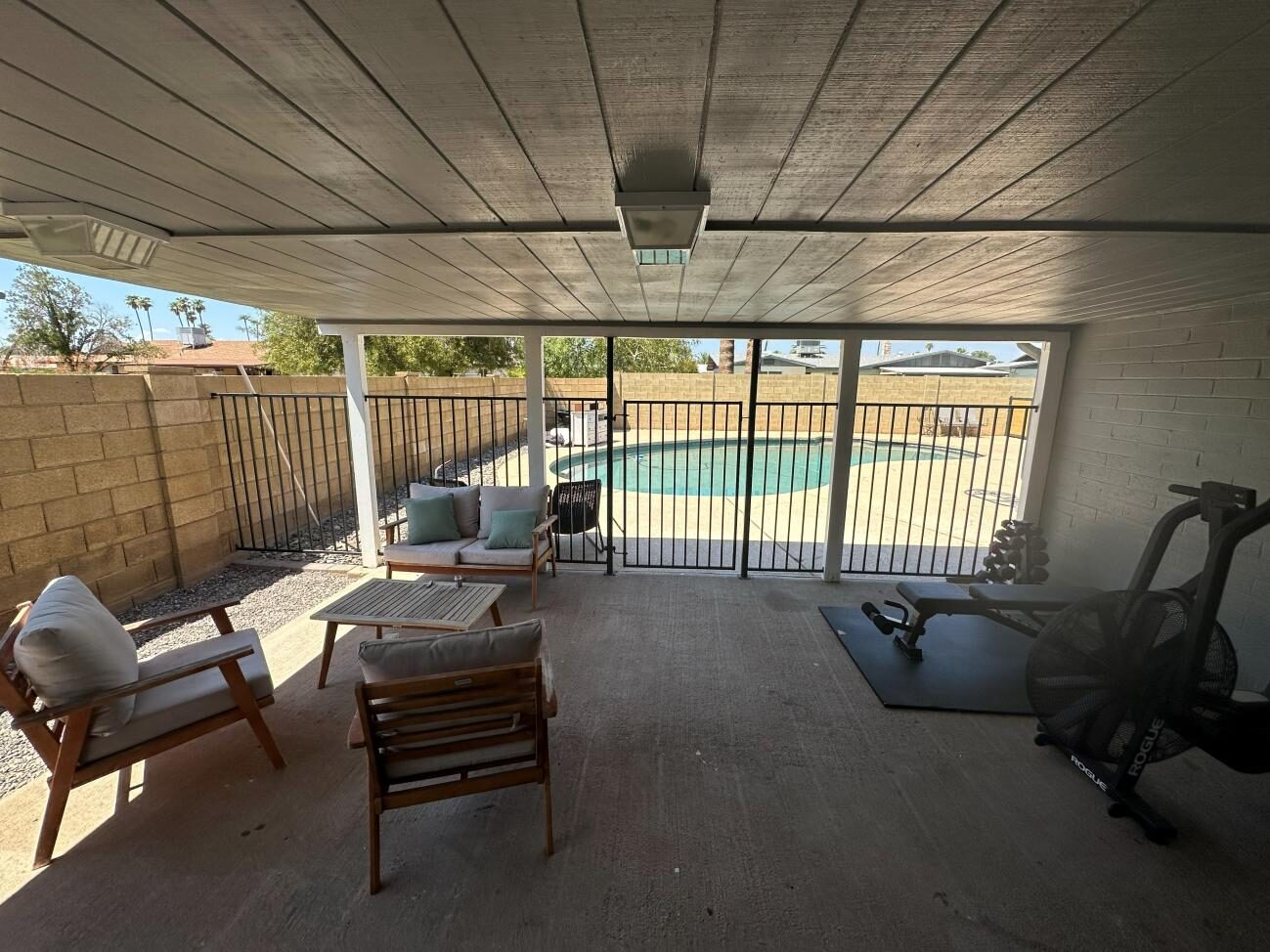 Covered patio
