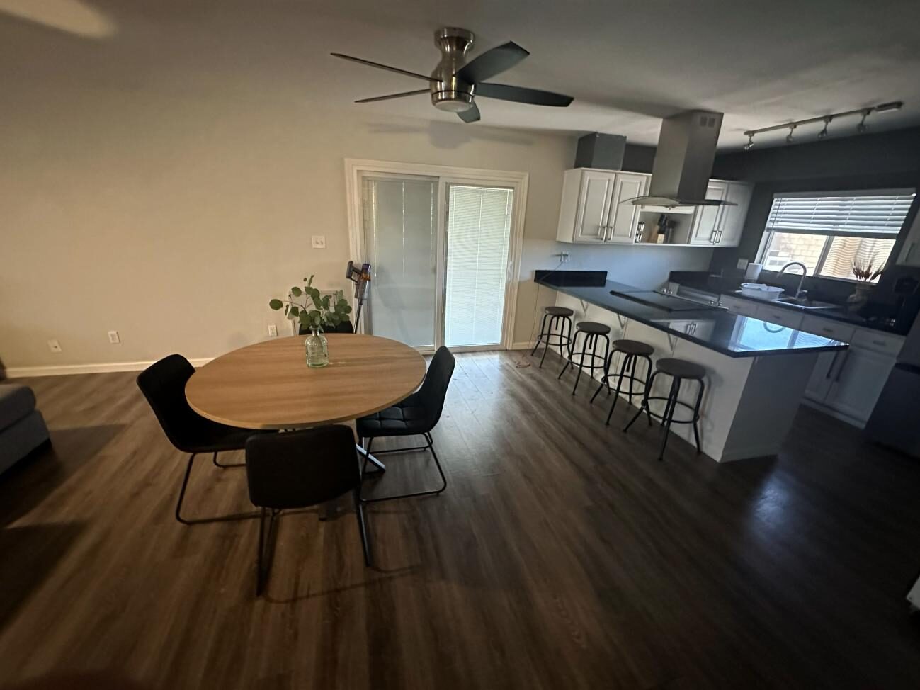 Dining area and kitchen